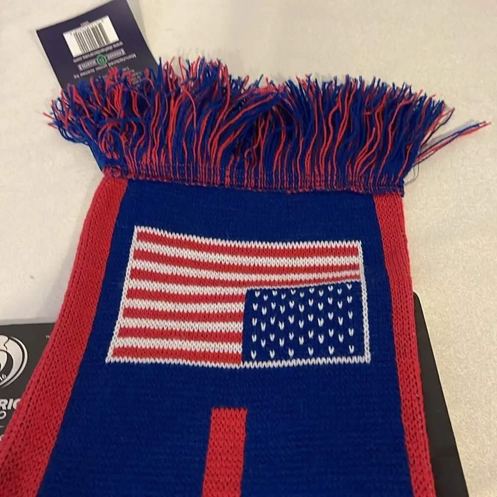 USA Forever Copa America Centenario Scarf USA 2016  collectibles Red Blue NWT